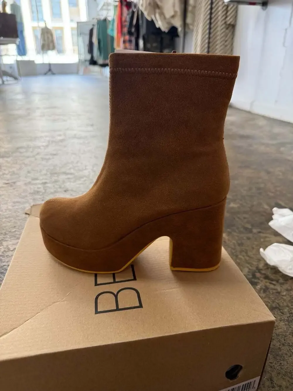 Beach by Matisse Dalton Cognac Platform Ankle Boots